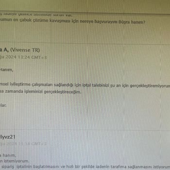 Vivense Ürün Yok İptal İade Yapılmıyor!