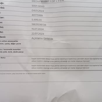 Media Markt'tan Aldığım Tefal Süpürge Onarım Sorunu
