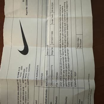 Nike Air Max Plus Ayakkabı Sorunu