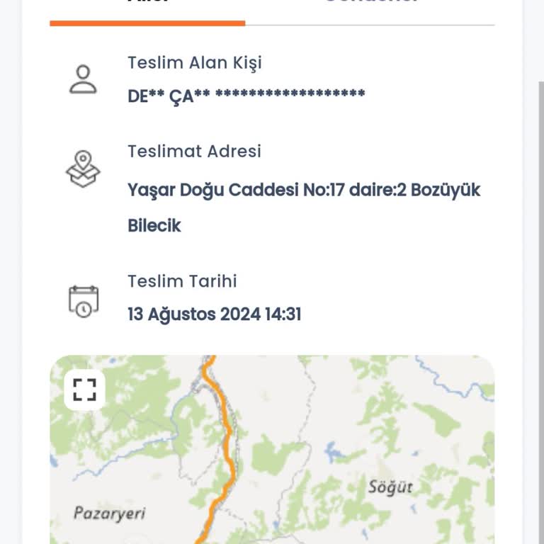 Bozüyük Sürat Kargo Yanlış Yere Teslim
