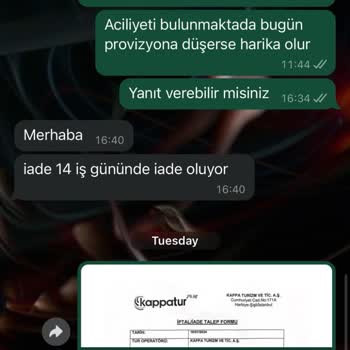 Kappa Tur İade Yapmıyor & Çalışanları Tehdit Vari Konuşuyor.