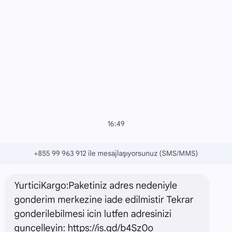 Kargo Sahte Mesaj Atılıyor
