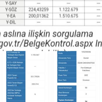 Ösym YKS Başkanlığı Yerleştirme