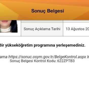 ÖSYM Yerleştirme Sonucu Hatalı Olduğunu Düşünüyorum