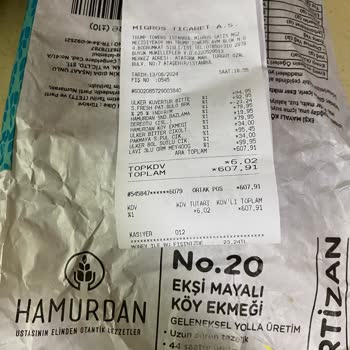 Migros Hamurdan Köy Ekmeği Ekşi Mayalı Küflü