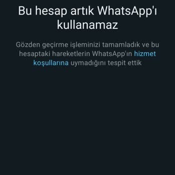 WhatsApp Keyfi Hesap Kapatma