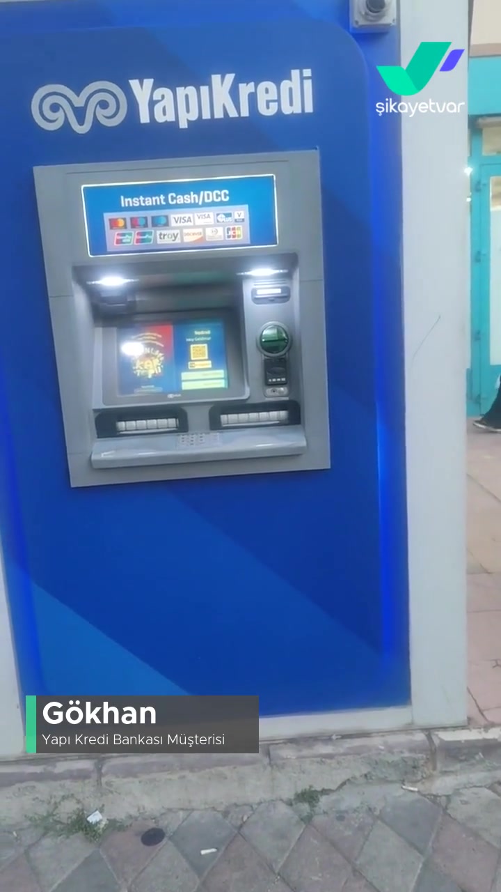 Yapı Kredi Bankası ATM Paramı Yuttu, Derhal Geri Ödeme Yapın! videonun kapak resmi