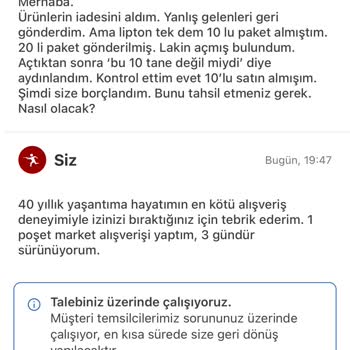 Yemeksepeti Market'te 3 Günlük Sipariş Zulmü