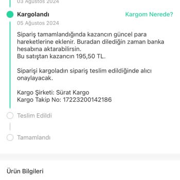 Sürat Kargo Da Kaybolan Ürün