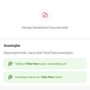 Tıkla Gelsin Tıkla Para Yüklemesi