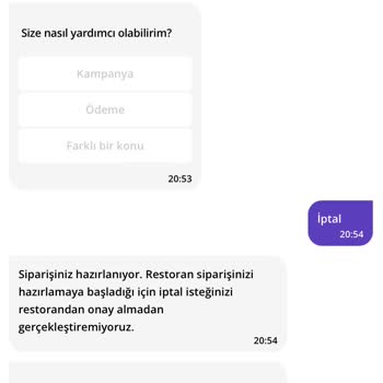 Getir Sipariş İptal Etmiyor