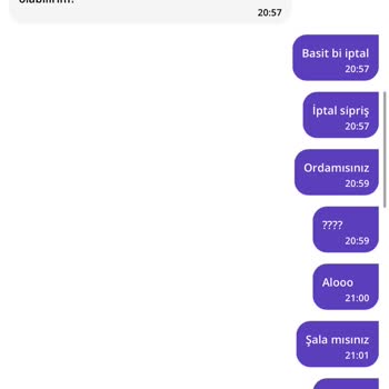 Getir Sipariş İptal Etmiyor