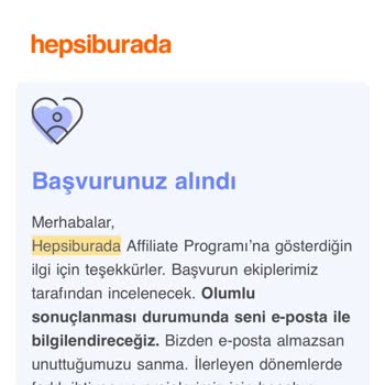 Hepsiburada İnfluencer Başvurusu 2 Yıldır Onaylanmadı.