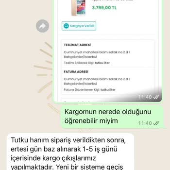 EasyCep Sipariş Edilen Telefonun Teslimatında Sorun Yaşanıyor