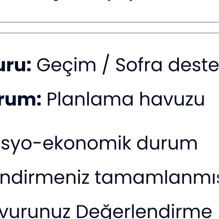 İBB - İstanbul Büyükşehir Belediyesi Bir Yıldır Sonuçlanmayan Sofra Destek Yardımı Başvurusu