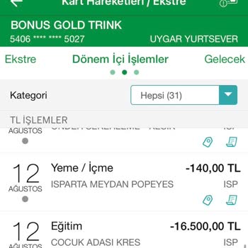 Garanti BBVA Garanti Bonus Kart Taksit Mağduriyeti