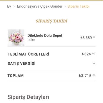 Jolly Florist Endonezya'ya Çiçek Siparişim Teslim Edilmedi