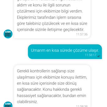 A101 Mağazasının İnternet Sitesinden Vermiş Olduğum Siparişim Hakkında