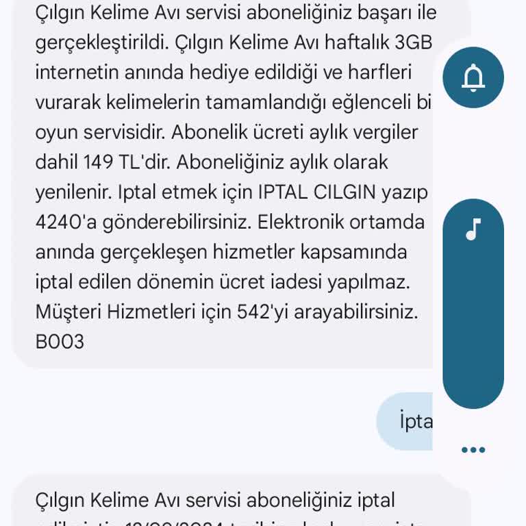Yanlışlıkla Üyelik ve İade Sorunu