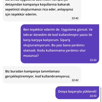 Getir Kampanya Kullandırmama Olayı.