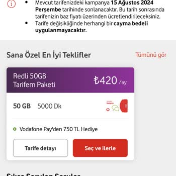 Vodafone Limitsiz Süper Paket Sorunu Ve Yüksek Fiyatlı Teklif