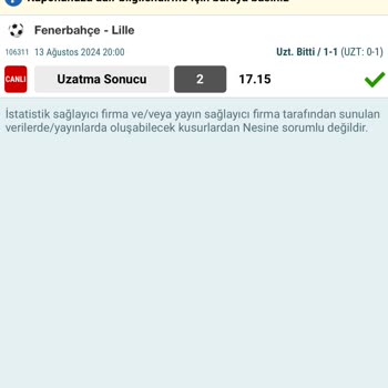 Nesine'de Canlı Bahis Kuponu Sorunu