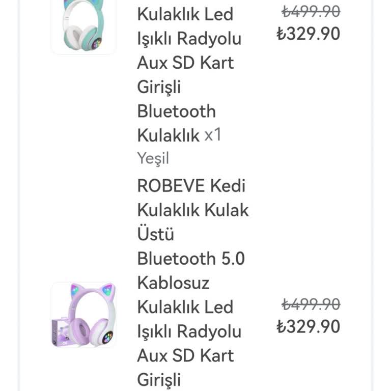 Robeve Kedi Kulaklık Şikayet