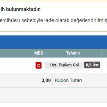 Nesine Keyfi Kupon İptali