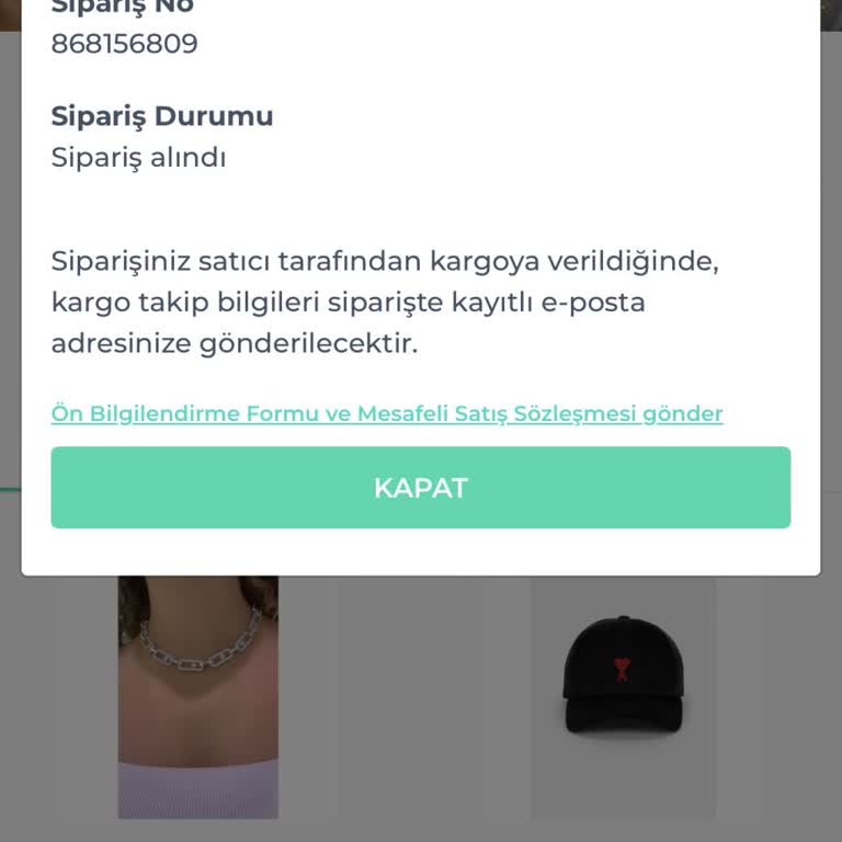 Meryjew Sipariş İptali Yapıp Paramın İadesini İstiyorum