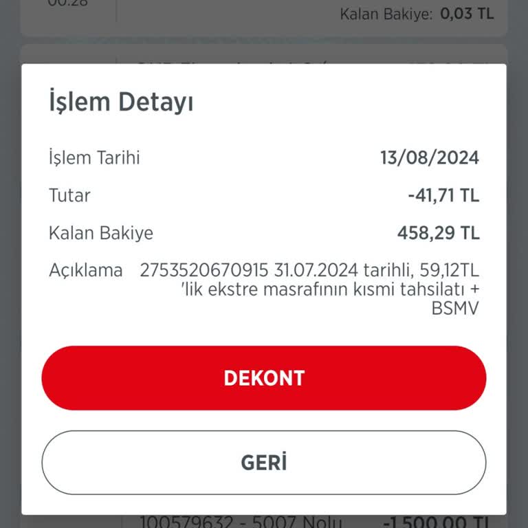 Ziraat Bankası Kısmi Tahsilat Parasını