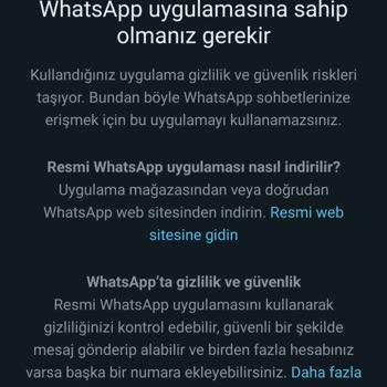 WhatsApp Giriş Yapmak İçin Resmi WhatsApp Uygulamasına Sahip Olmanız