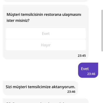 Getir Yemek Siparişi İptal Etmedi!