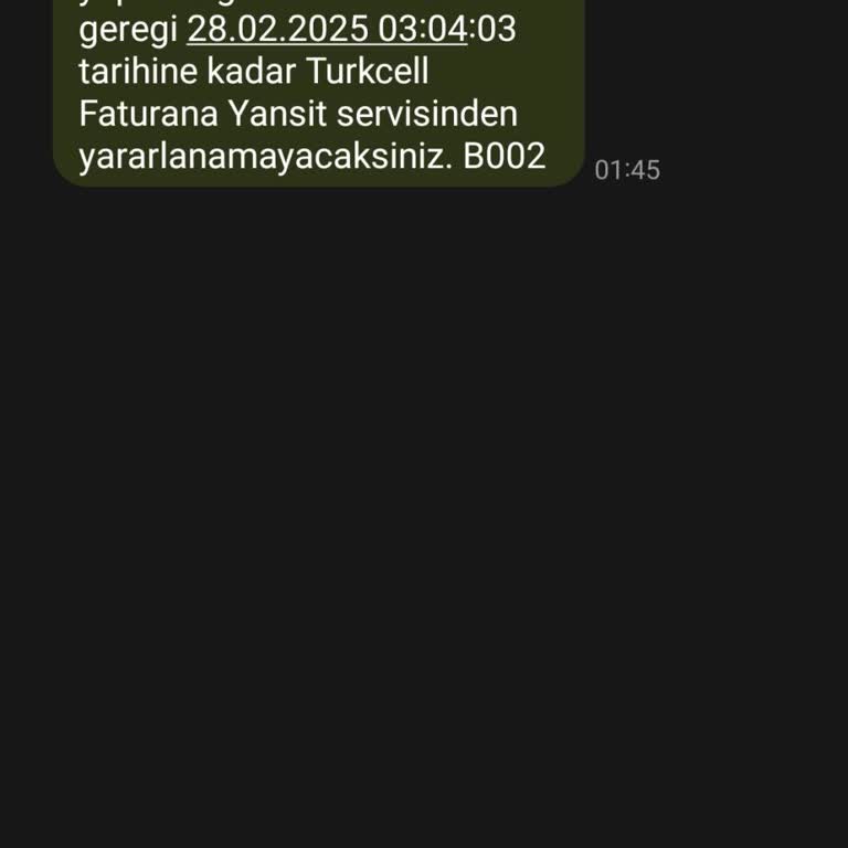Paycell Faturana Yansıt Sorunu