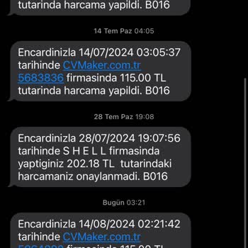 Cvmaker.com.tr Hesabımdan Yetkisiz Para Çekimi Sorunu