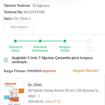 Trendyol Express Yola Çıkmayan Kargo