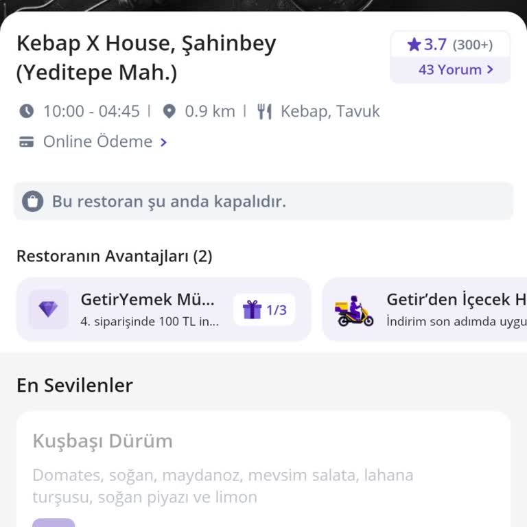 GetirYemek Müşteri Hizmetleri Sorunları Ve İletişim Kesintisi