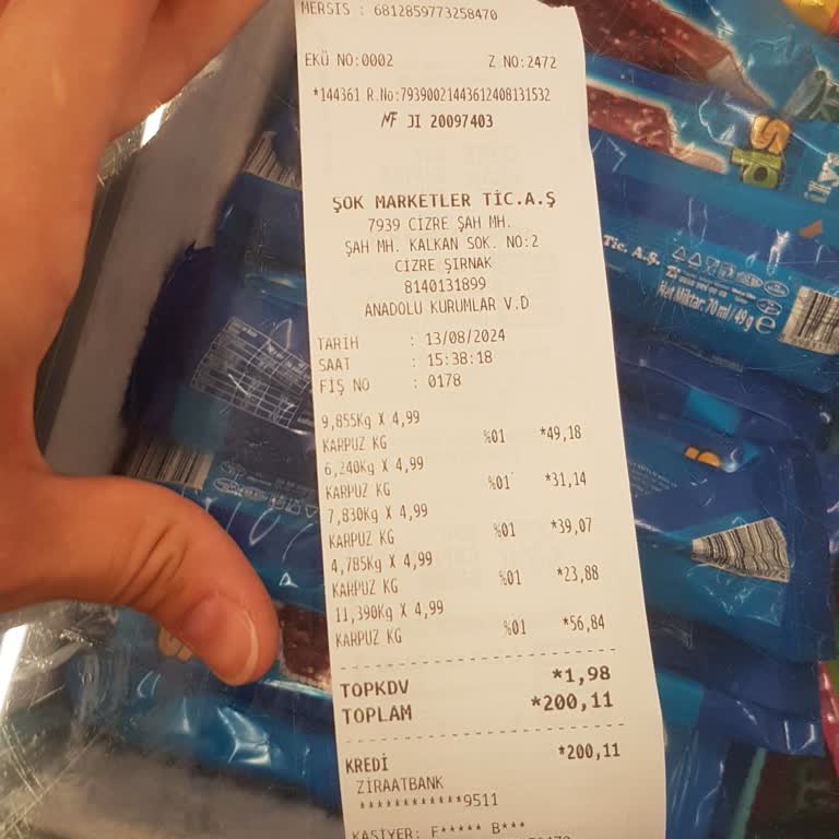 Şok Market Şubesinde Müşteri Hizmetleri Sorunu