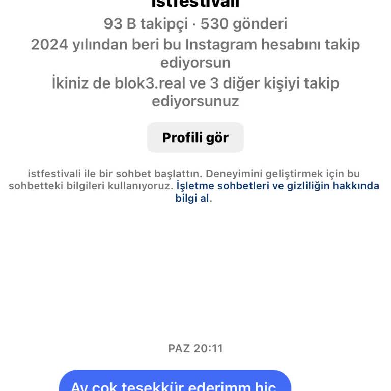 İstanbul Festivali Çekilişi