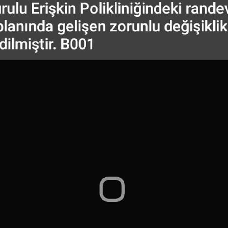 MHRS - 182 Randevum Zorunlu İptal