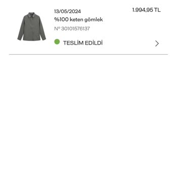 Massimo Dutti Yıkama Koşullarına Uyularak Daha 3 Aylık Keten Gömleğin Yırtılması
