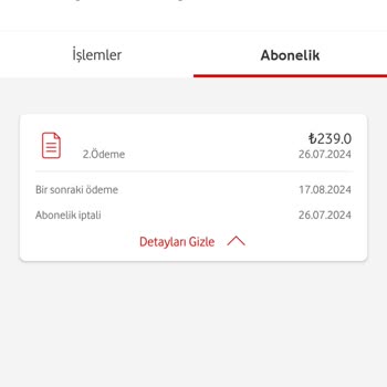 Vodafone Ücret İadesi ve Abonelik İptali Sorunu