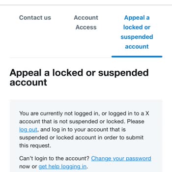 Twitter X Askıya Alınan Hesap