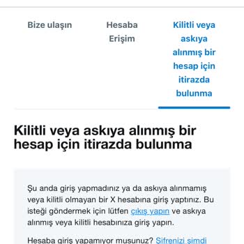 Twitter X Askıya Alınan Hesap