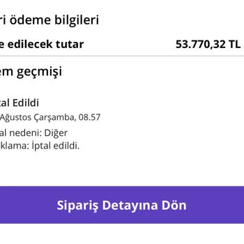 N11 - Rima Gold Mağazası Keyfi Sipariş İptali