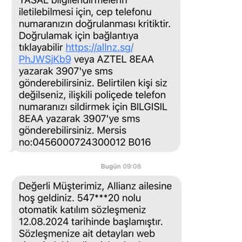 Allianz Sigorta Allianz İznim Olmadan İşlem Gerçekleştiriyor