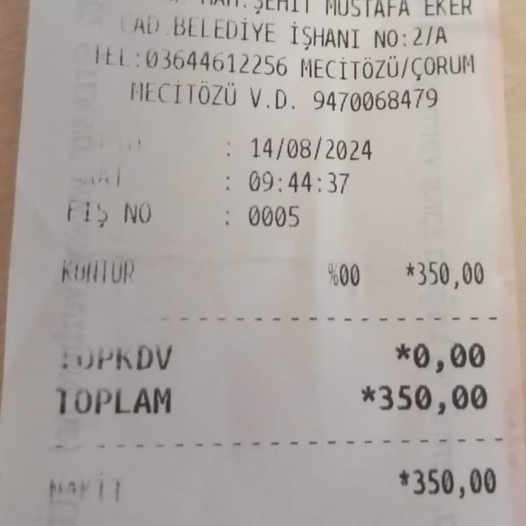 Vodafone Mecitözü Bayisinde Yüksek Ücret ve Hizmet Sorunu