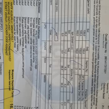 TÜVTÜRK LPG'li Aracın Ağırlık Sorunu Sebebiyle Muayeneden Geçmemesi
