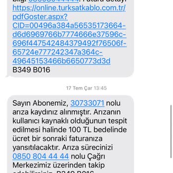 TÜRKSAT Kablo Net İnternetim 10 Gündür Yok