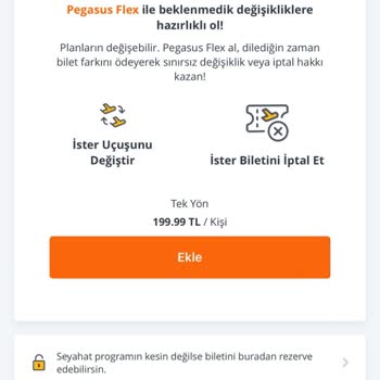 Pegasus Bilet Ücret Fiyatlandırmasındaki Dalga Geçme