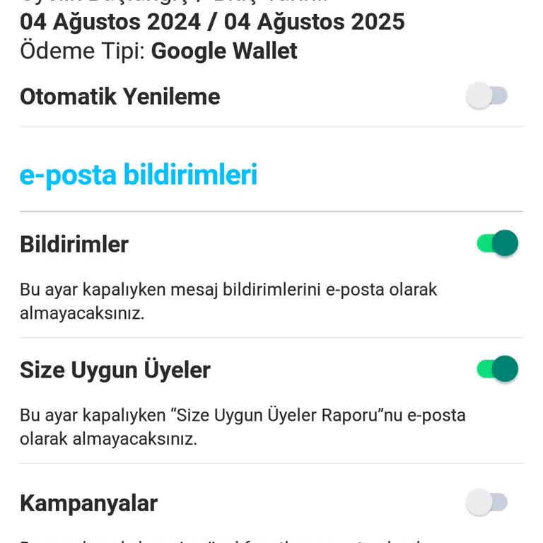 Siberalem.com Üyelik İptali Sonrası Üyelik Ücretinin İade Edilmemesi!